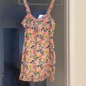 Tropical Pink Urban Outfitters Mini Dress